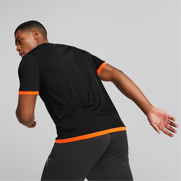 teamLIGA Men's Regular Fit Jersey, PUMA Black-Ultra Orange, extralarge-IND