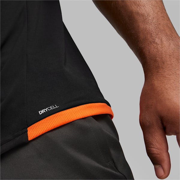 teamLIGA Men's Regular Fit Jersey, PUMA Black-Ultra Orange, extralarge-IND