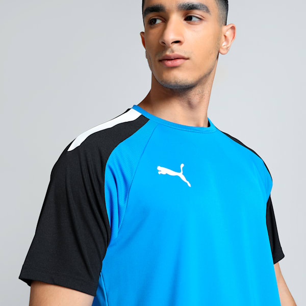 teamPACER Men's Football Jersey, Electric Blue Lemonade-Puma Black-Puma White, extralarge-IND