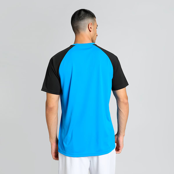 teamPACER Men's Football Jersey, Electric Blue Lemonade-Puma Black-Puma White, extralarge-IND