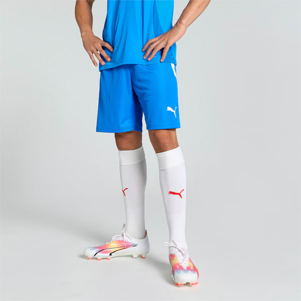 teamLIGA Men's Football Shorts, Electric Blue Lemonade-Puma White, extralarge-IND