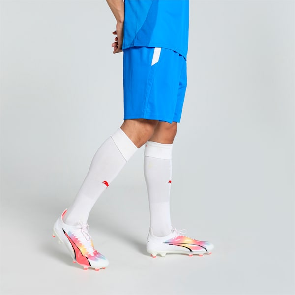 teamLIGA Men's Football Shorts, Electric Blue Lemonade-Puma White, extralarge-IND
