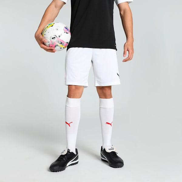 teamLIGA Men's Soccer Shorts, Puma White-Puma Black, extralarge