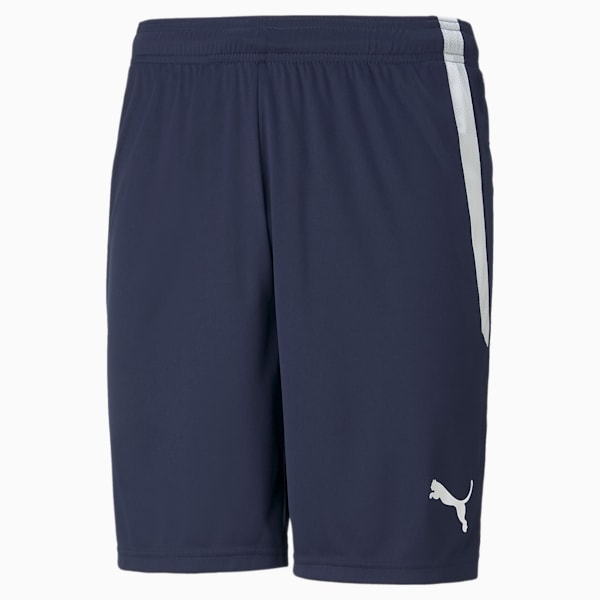 teamLIGA Men's Soccer Shorts, Peacoat-Puma White, extralarge