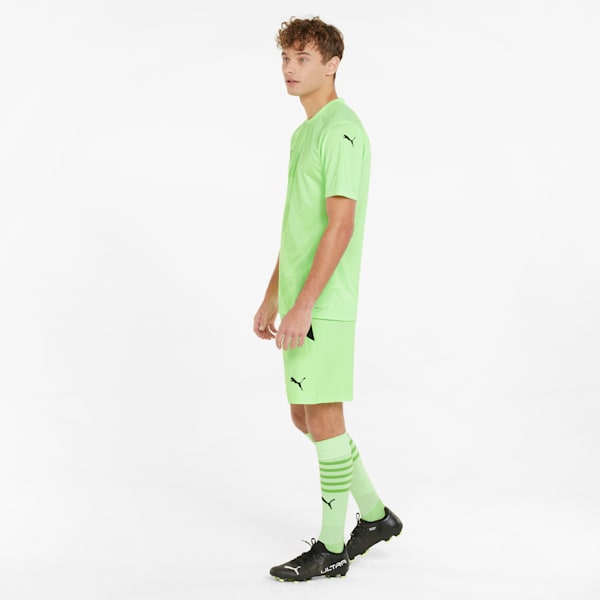 teamLIGA Men's Soccer Shorts, Fizzy Lime-Puma Black, extralarge
