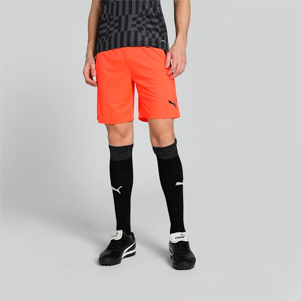 teamLIGA Men's Football Shorts, Nrgy Red-Puma Black, extralarge-IND
