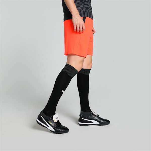 teamLIGA Men's Football Shorts, Nrgy Red-Puma Black, extralarge-IND