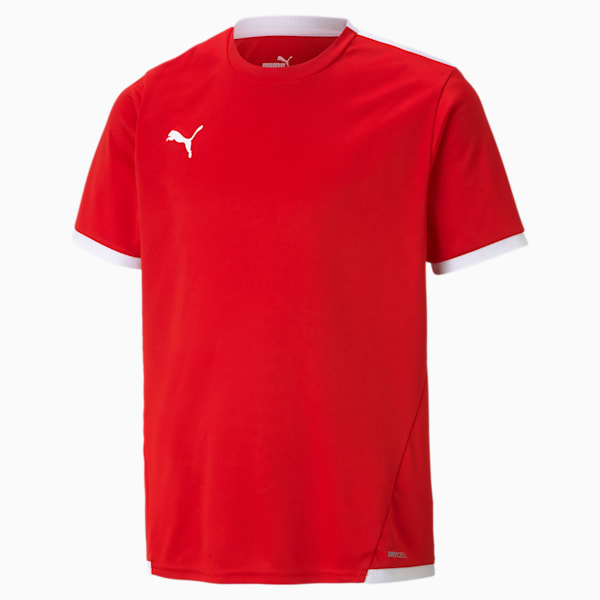 teamLIGA Youth Football Jersey, Puma Red-Puma White, extralarge-GBR