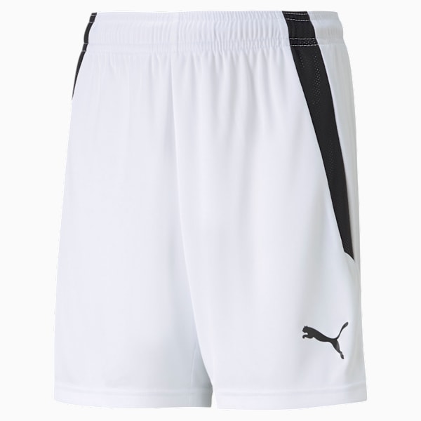 teamLIGA Football Shorts Youth, Puma White-Puma Black, extralarge-GBR