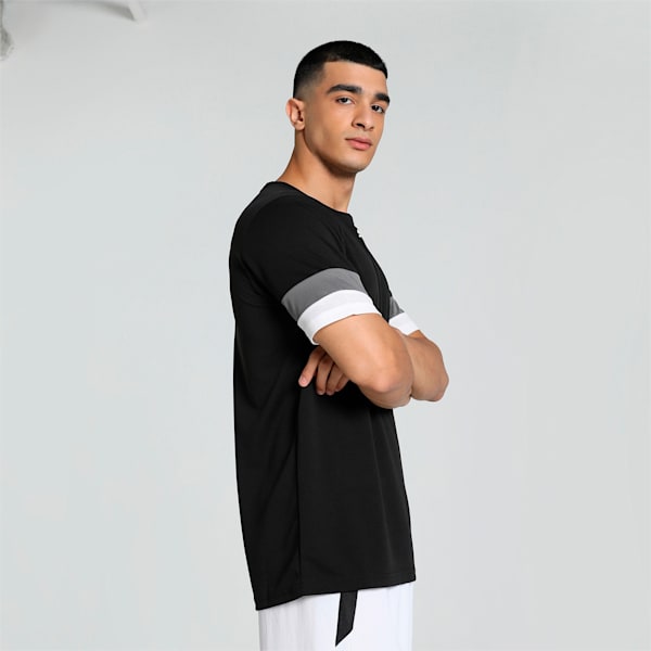 teamRISE Men's Football Jersey, Puma Black-Smoked Pearl-Puma White, extralarge-IND