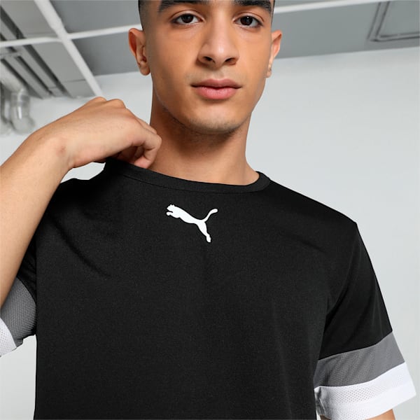 teamRISE Men's Football Jersey, Puma Black-Smoked Pearl-Puma White, extralarge-IND