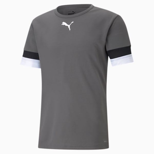 teamRISE Men's Football Jersey, Smoked Pearl-Puma Black-Puma White, extralarge-IND