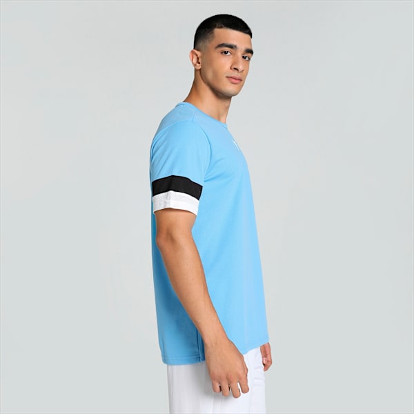teamRISE Men's Football Jersey, Team Light Blue-Puma Black-Puma White, extralarge-IND
