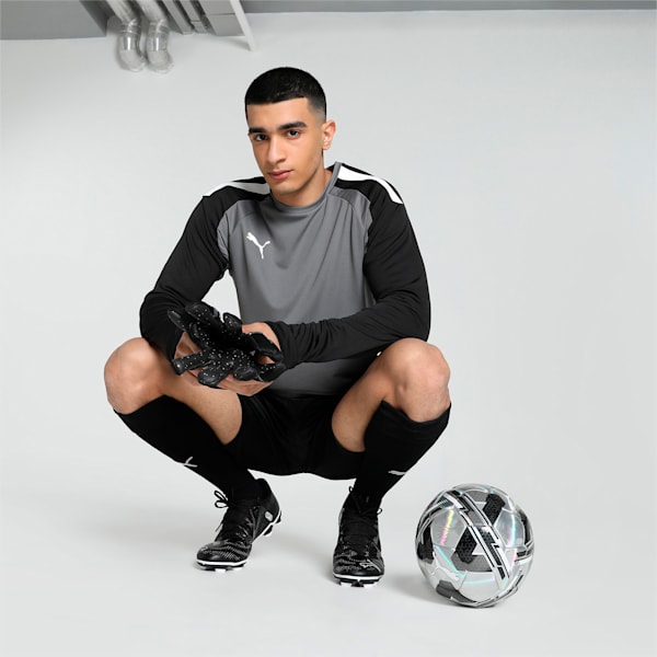 teamPACER Long Sleeve Men's Goalkeeper Jersey, Smoked Pearl-Puma Black-Puma White, extralarge-IND