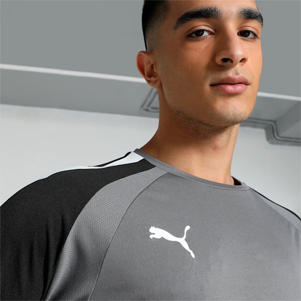 teamPACER Long Sleeve Men's Goalkeeper Jersey, Smoked Pearl-Puma Black-Puma White, extralarge-IND