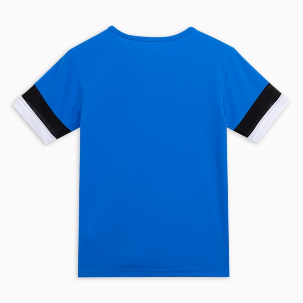 teamRISE Youth Football Jersey, Electric Blue Lemonade-Puma Black-Puma White, extralarge-IND