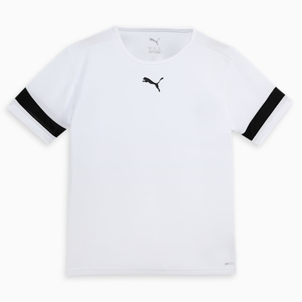teamRISE Youth Football Jersey, Puma White-Puma Black-Puma White, extralarge-IND
