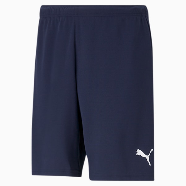 teamRISE Men's Football Shorts, Peacoat-Puma White, extralarge-IND