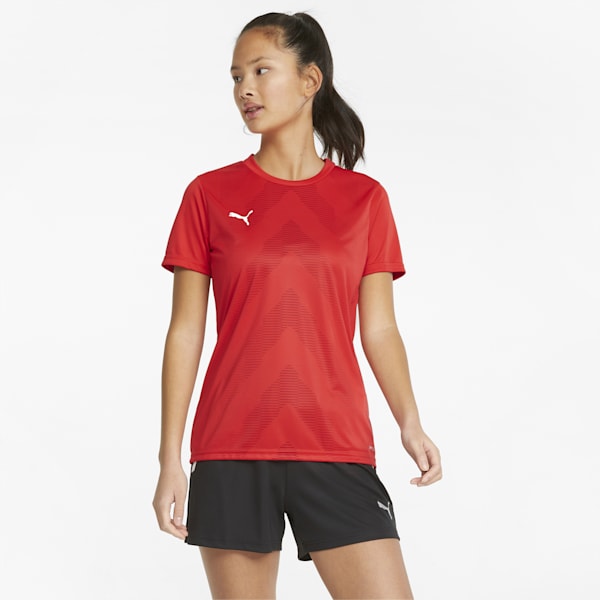 teamGLORY Women's Regular Fit Football Jersey, Puma Red, extralarge-IND