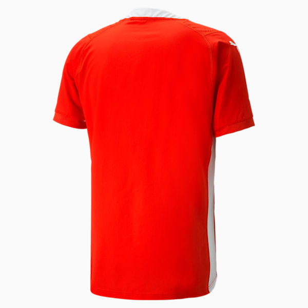 teamCUP Men's Slim Fit T-Shirt, PUMA Red, extralarge-IND