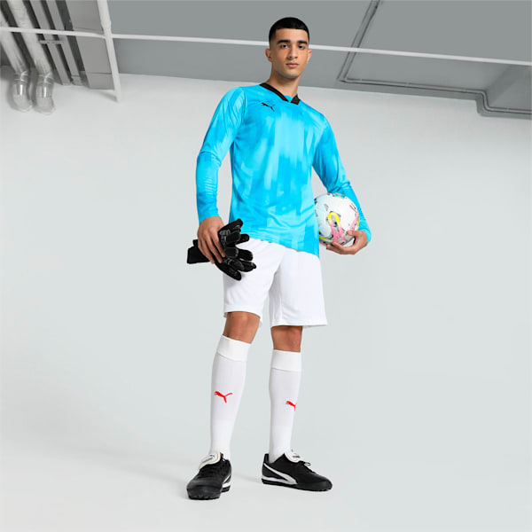 teamTarget Goalkeepers Men's Long Sleeve Football Jersey, Bright Aqua, extralarge-IND