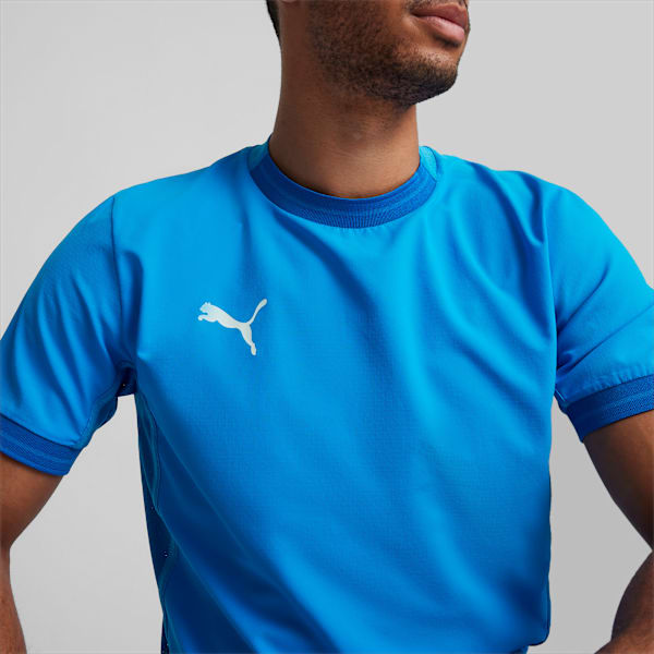 teamFINAL Men's Soccer Jersey, Ignite Blue-PUMA White-PUMA Team Royal, extralarge