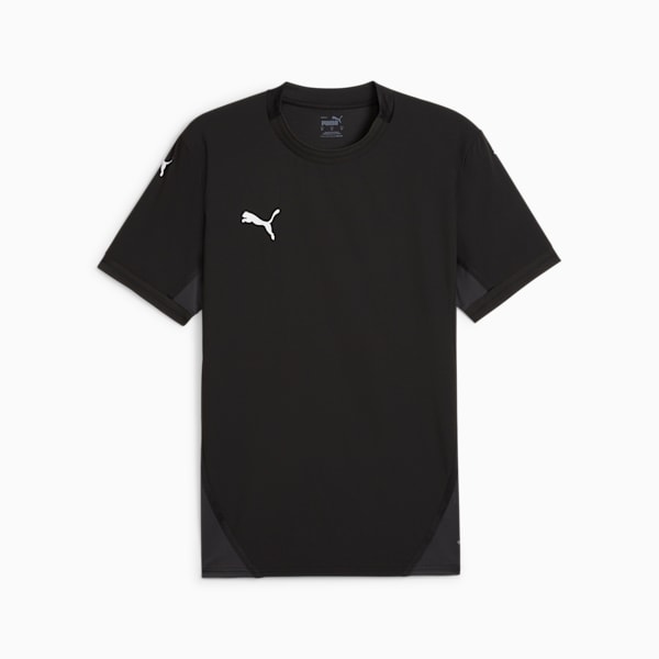 teamFINAL Men's Soccer Jersey, PUMA Black-PUMA White-Flat Dark Gray, extralarge