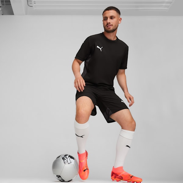 teamFINAL Men's Soccer Jersey, PUMA Black-PUMA White-Flat Dark Gray, extralarge