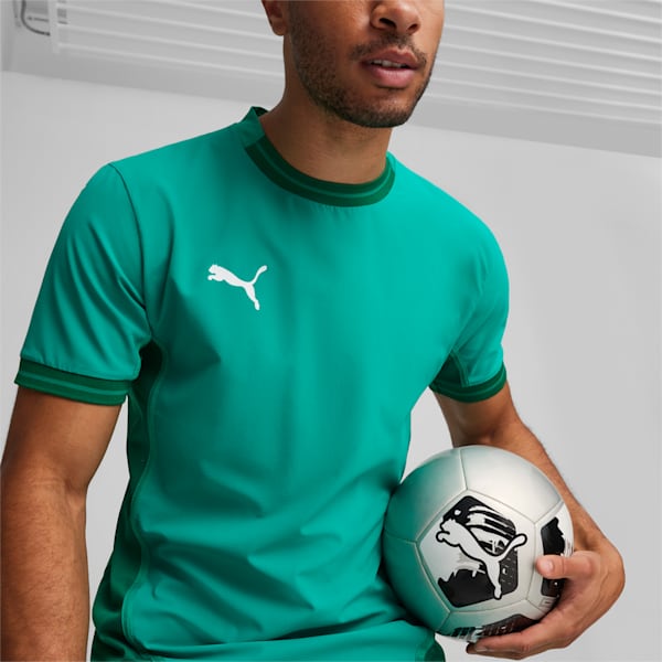 teamFINAL Men's Football Jersey, Sport Green-PUMA White-Power Green, extralarge-IND