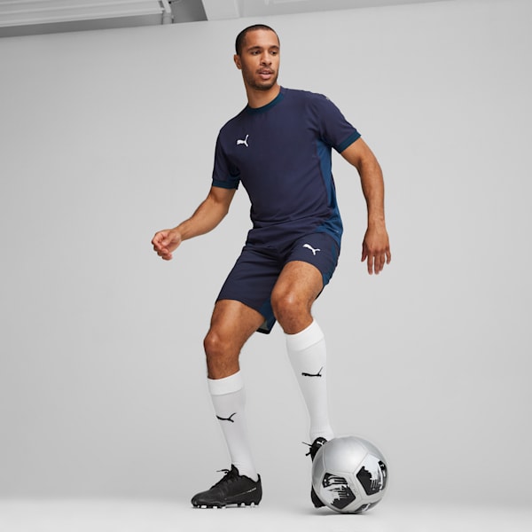 teamFINAL Men's Soccer Jersey, PUMA Navy-PUMA White-Persian Blue, extralarge