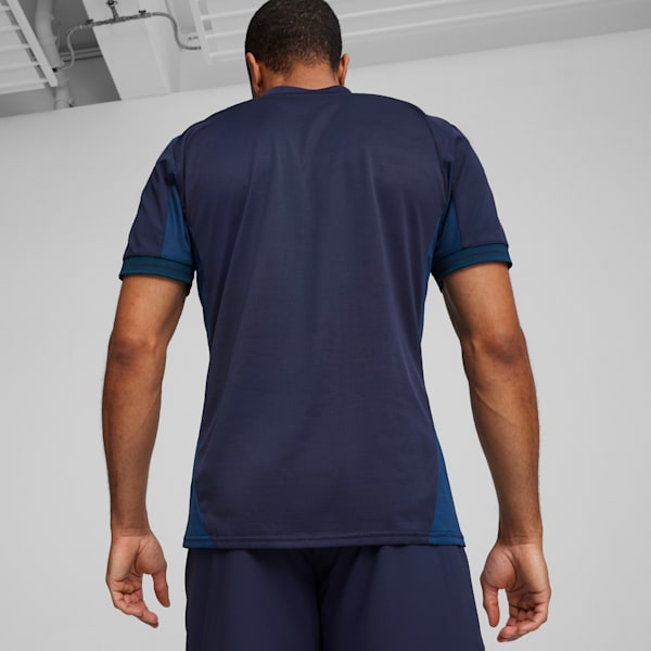 teamFINAL Men's Soccer Jersey, PUMA Navy-PUMA White-Persian Blue, extralarge