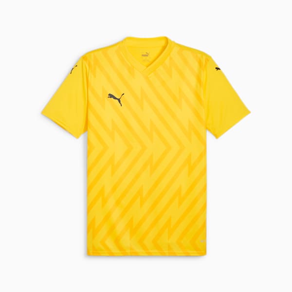 teamGLORY Men's Soccer Jersey, Faster Yellow-PUMA Black-Yellow Sizzle, extralarge