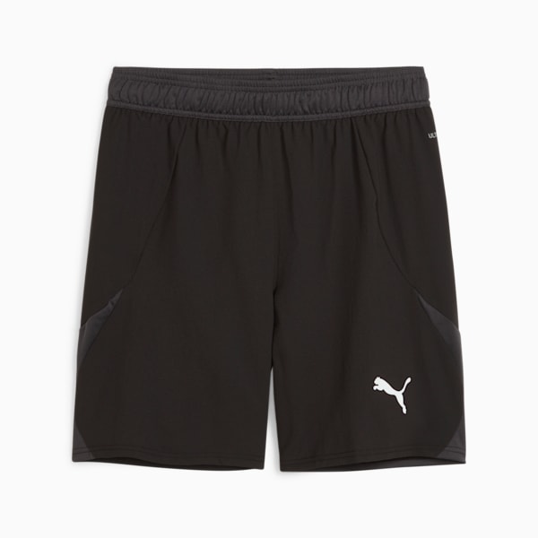 Shorts de fútbol teamFINAL para hombre, PUMA Black-PUMA White-Flat Dark Gray, extralarge