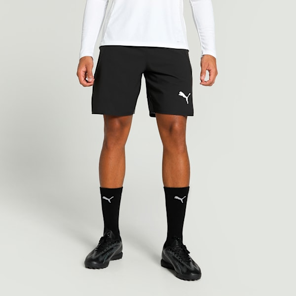 Short de soccer teamFINAL Homme, PUMA Black-PUMA White-Flat Dark Gray, extralarge