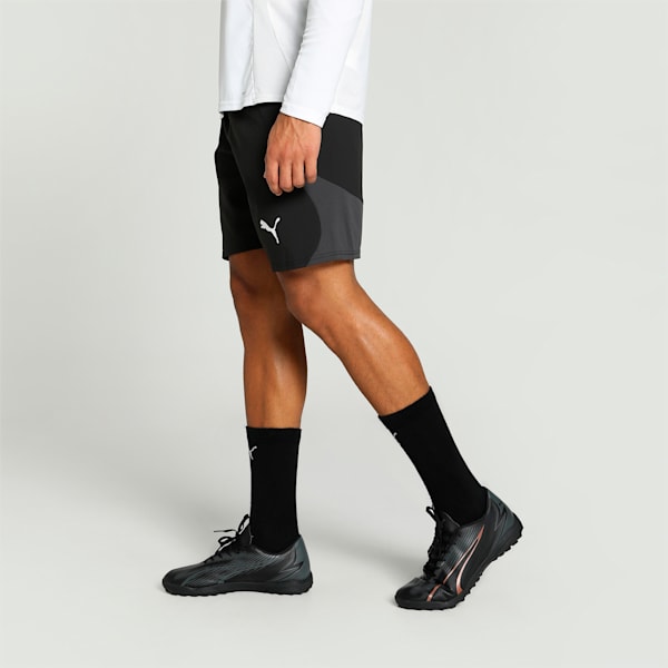 teamFINAL Men's Football Shorts, PUMA Black-PUMA White-Flat Dark Gray, extralarge-IND