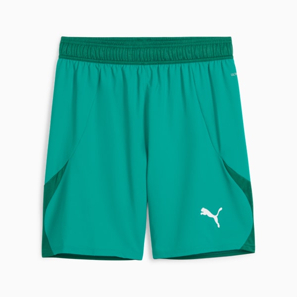 teamFINAL Men's Soccer Shorts, Sport Green-PUMA White-Power Green, extralarge