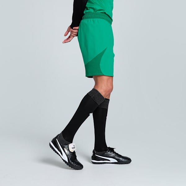 teamFINAL Men's Soccer Shorts, Sport Green-PUMA White-Power Green, extralarge