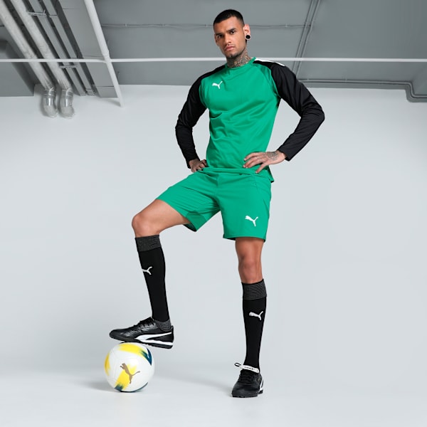 Shorts de fútbol teamFINAL para hombre, Sport Green-PUMA White-Power Green, extralarge