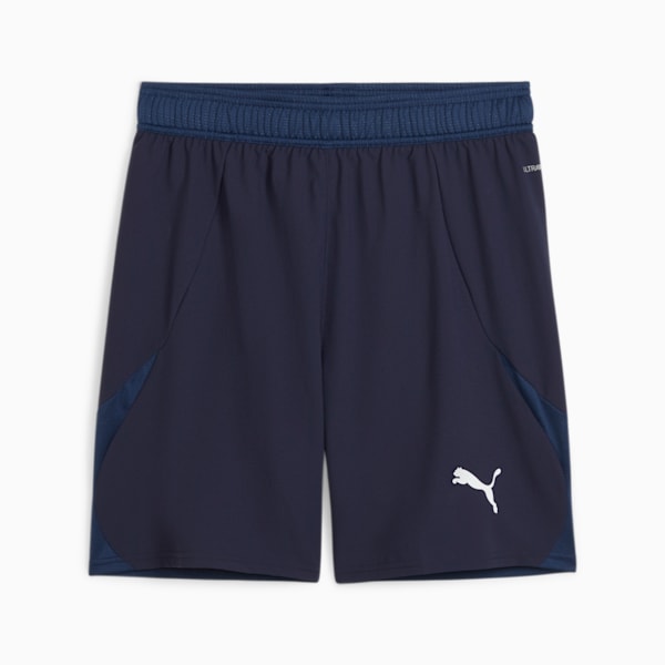 teamFINAL Men's Football Shorts, PUMA Navy-PUMA White-Persian Blue, extralarge-IND
