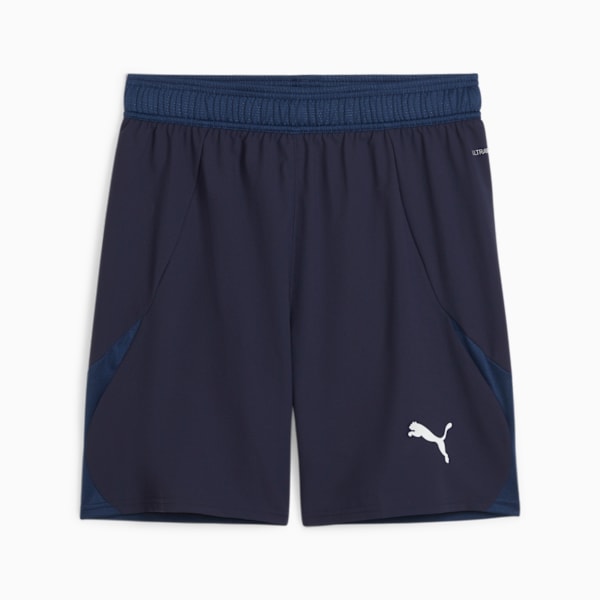 Shorts de fútbol teamFINAL para hombre, PUMA Navy-PUMA White-Persian Blue, extralarge