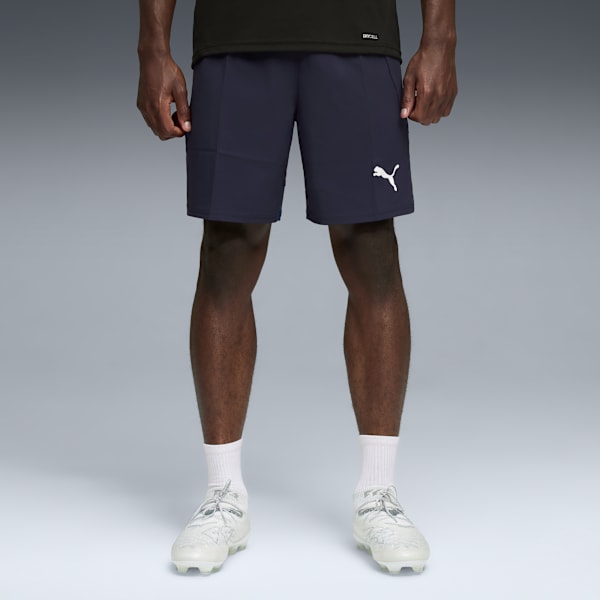 teamFINAL Men's Soccer Shorts, PUMA Navy-PUMA White-Persian Blue, extralarge