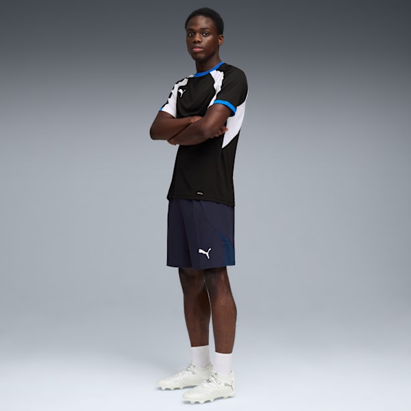 teamFINAL Men's Soccer Shorts, PUMA Navy-PUMA White-Persian Blue, extralarge