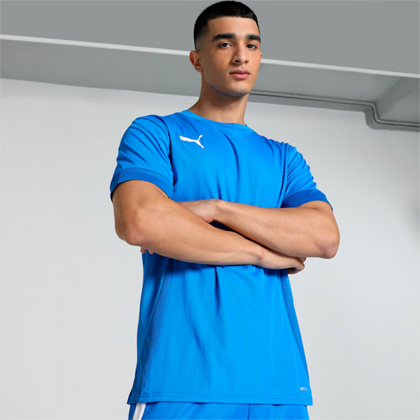 teamGOAL Men's Matchday Football Jersey, Electric Blue Lemonade-PUMA White-PUMA Team Royal, extralarge-IND