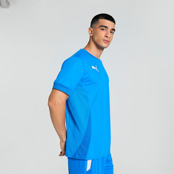 teamGOAL Men's Matchday Football Jersey, Electric Blue Lemonade-PUMA White-PUMA Team Royal, extralarge-IND