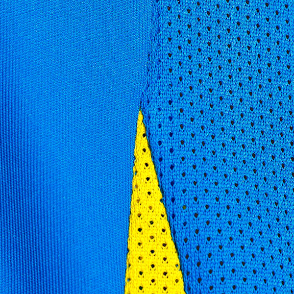 teamGOAL Men's Matchday Football Jersey, Electric Blue Lemonade-Faster Yellow, extralarge-IND