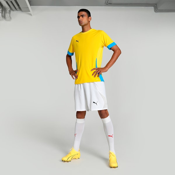 teamGOAL Men's Matchday Football Jersey, Faster Yellow-Electric Blue Lemonade, extralarge-IND