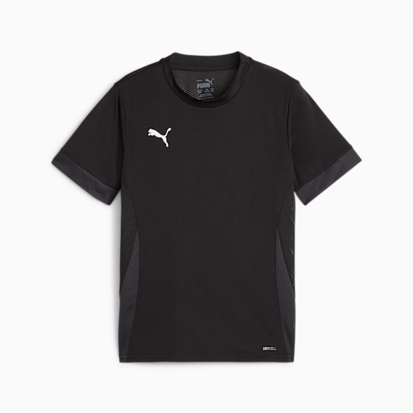 Jersey de entrenamiento juvenil teamGOAL Matchday, PUMA Black-PUMA White-Flat Dark Gray, extralarge