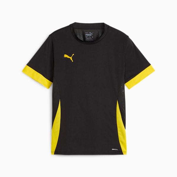 Jersey de entrenamiento juvenil teamGOAL Matchday, PUMA Black-PUMA White-Faster Yellow, extralarge