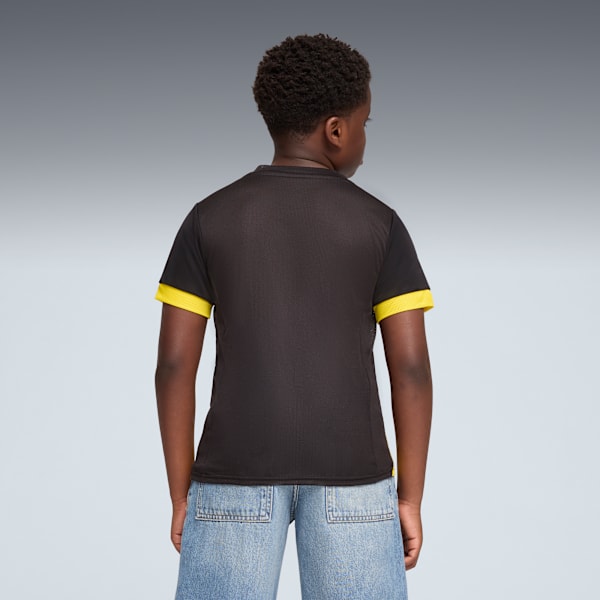 teamGOAL Matchday Football Jersey Youth, PUMA Black-PUMA White-Faster Yellow, extralarge