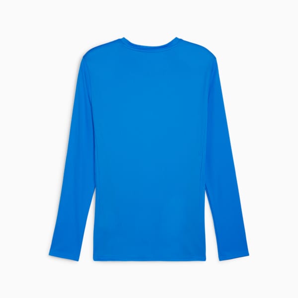 teamGOAL Men's Long Sleeve Football Jersey, Electric Blue Lemonade-PUMA White-PUMA Team Royal, extralarge-IND
